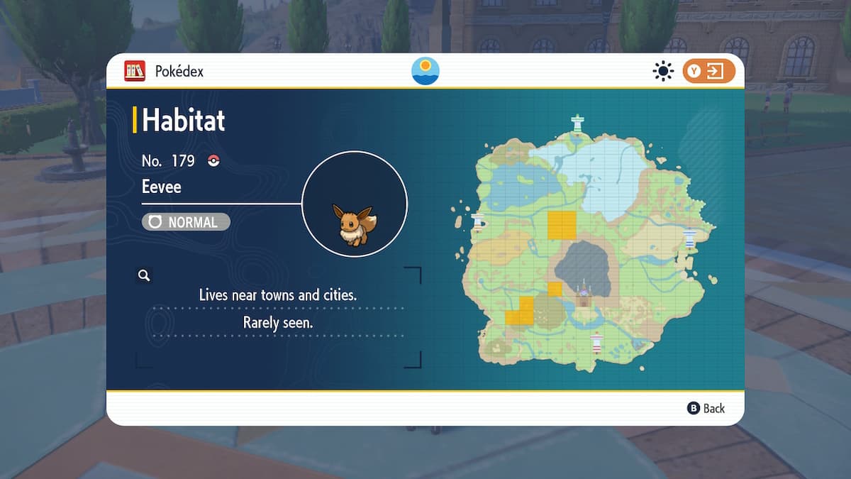 pokemon scarlet violet eevee habitat