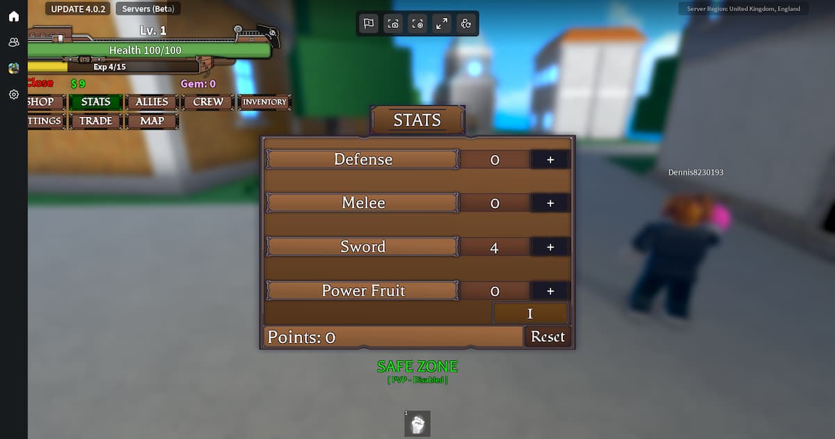 Comment obtenir plus de Sky Jumps (Geppo) dans Roblox King Legacy statistiques dans l'héritage du roi